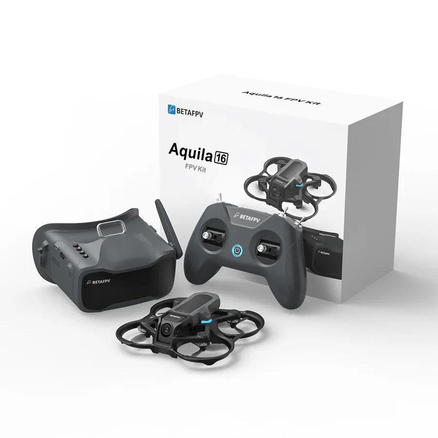 BETAFPV Aquila16 FPV Kit - 8 Minutes 200M Range Freestyle FPV Drone With VR03 FPV Goggle LiteRadio 2 SE For Beginner
