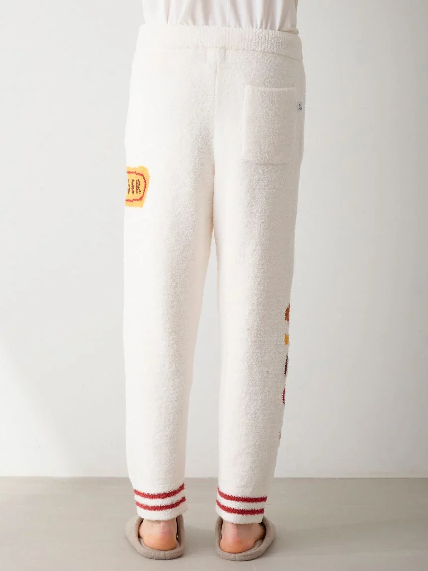 [Hirano Toshiyuki] Men's Powder Hamburger Jacquard Long Pants