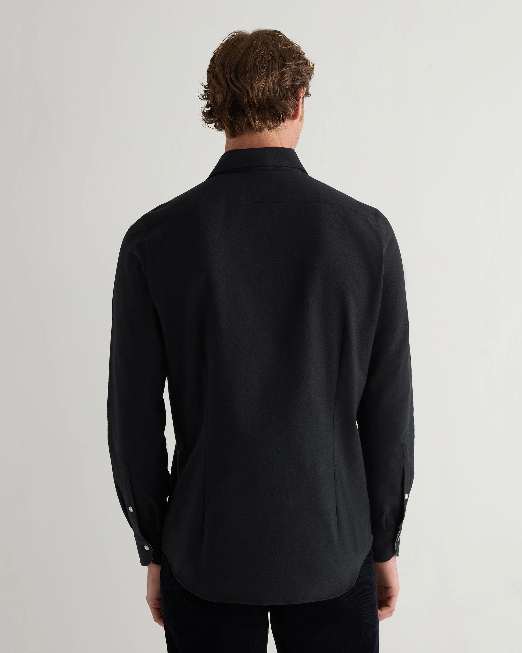 Men's Cannes Soft Cotton Flannel Shirt Black