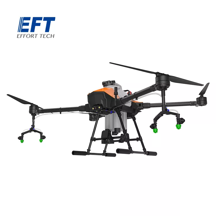 EFT G410 10L Agriculture Drone - 4 Axis Drone Frame Kit 10L Water tank Brushless Spraying System With Hobbywing X8 Motor, JIYI K++ V2, Skydroid H12, Tattu 12S Battery