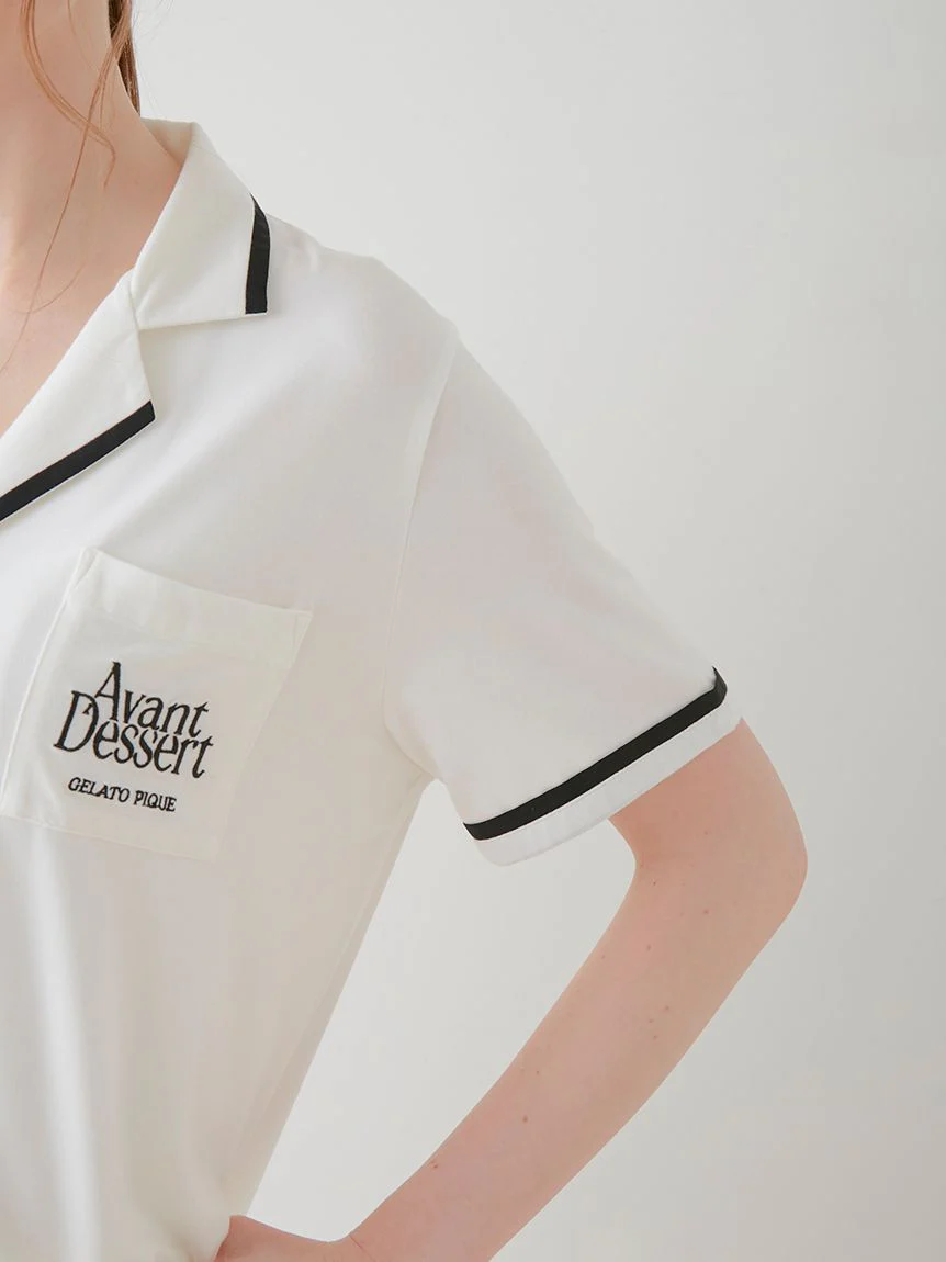 COOL Rayon Logo Button-Up Sleep Shirt