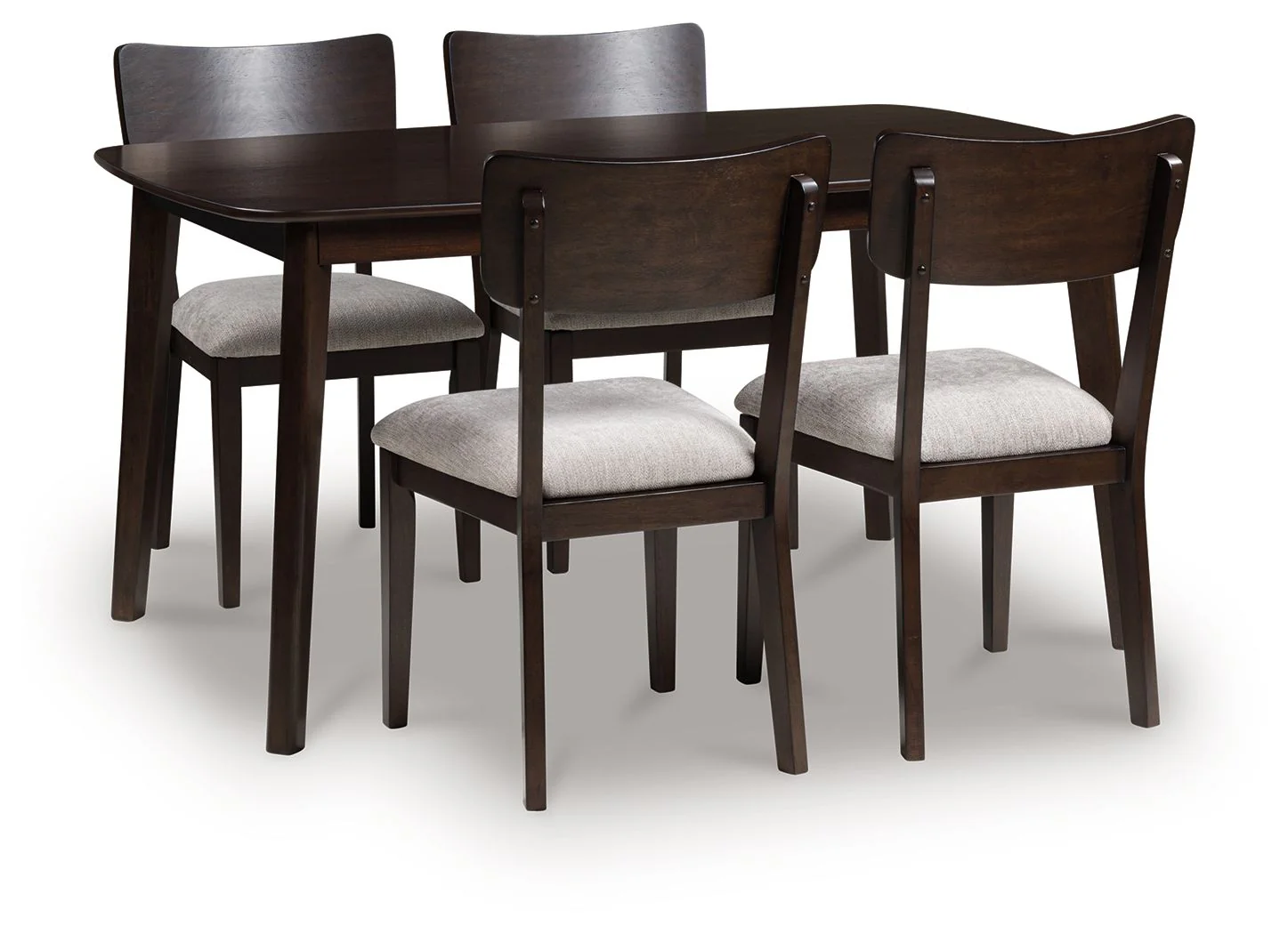 Mallenette - Dining Room Table Set (Set of 5) - Merlot