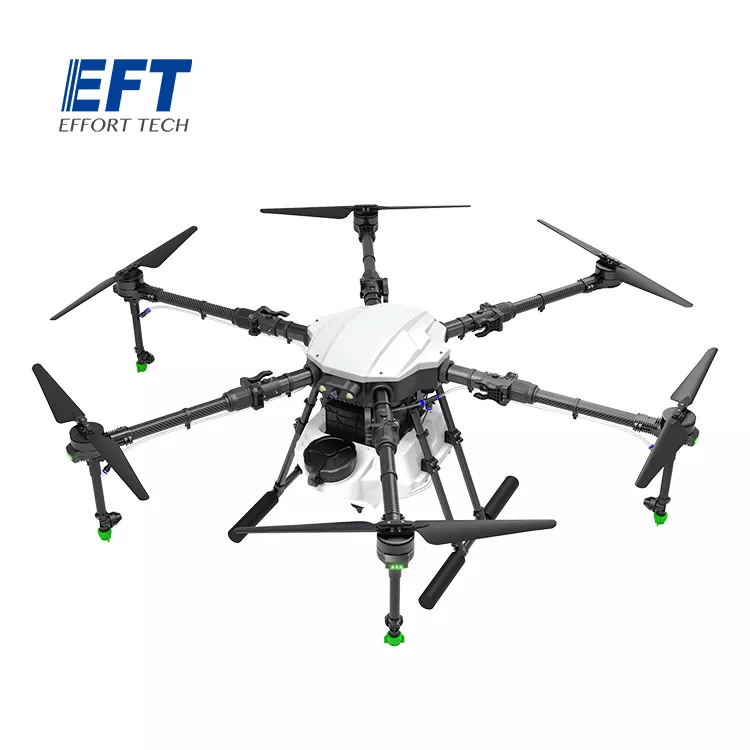 EFT E610P 10L Agriculture Drone -  6-Axis Sprayer Spreader Drone 10L Water Tank Compact With Hobbywing X6, JIYI K++ V2, Skydroid H12,TATTU 12S Battery