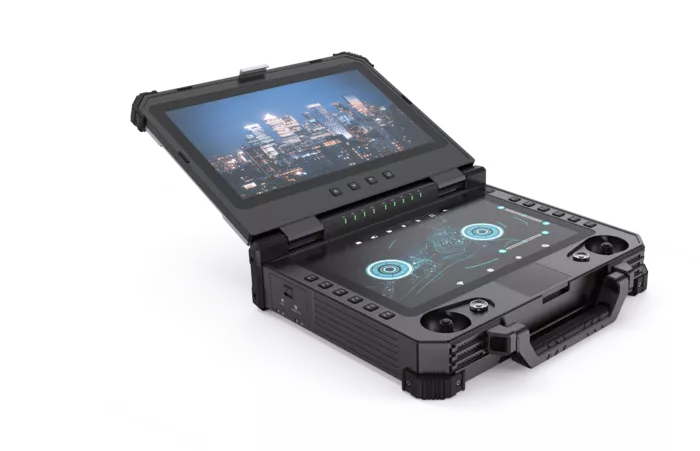 CHINOWING T40 Dual Screen Ground Station, i7, 13.3in + 12.1in high-bright, VM21 networking, dual SBUS, IP53