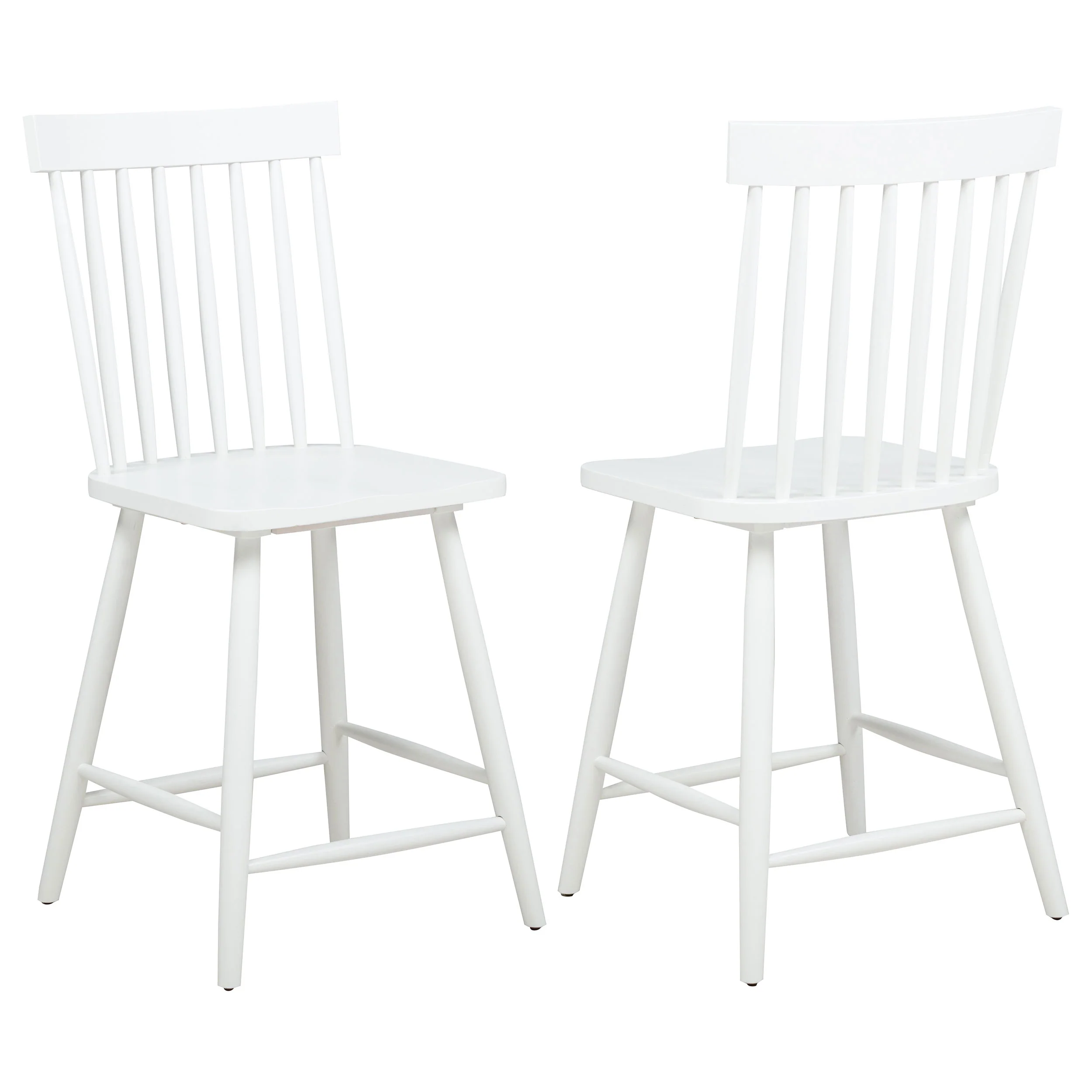 Andrews Windsor Counter Height Dining Side Chair (Set of 2)