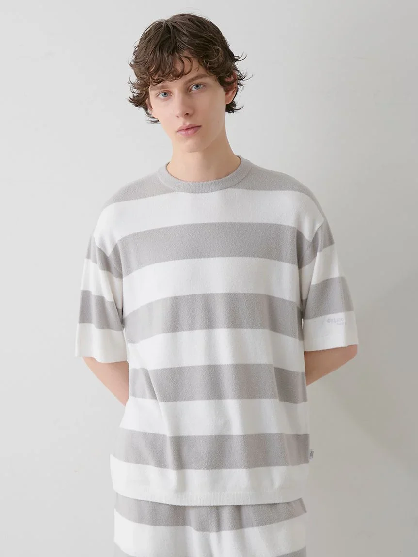 Mens Smoothie Stripe Crew Neck Shirt