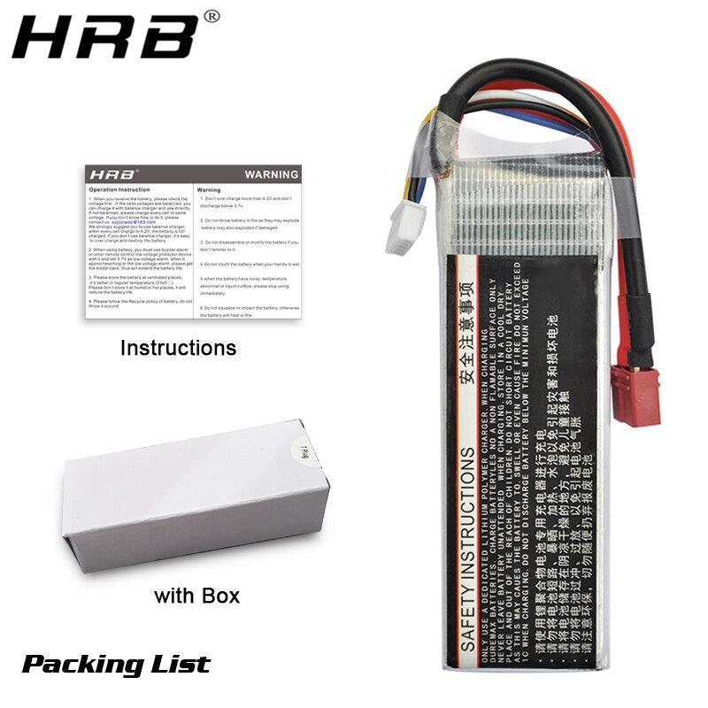 2PCS HRB 6S 22.2V Lipo Battery - 2600mah XT60 T EC5 XT90 AS150 For trex 500 Helicopter For T-REX 470LM Heli FPV Airplanes RC Parts