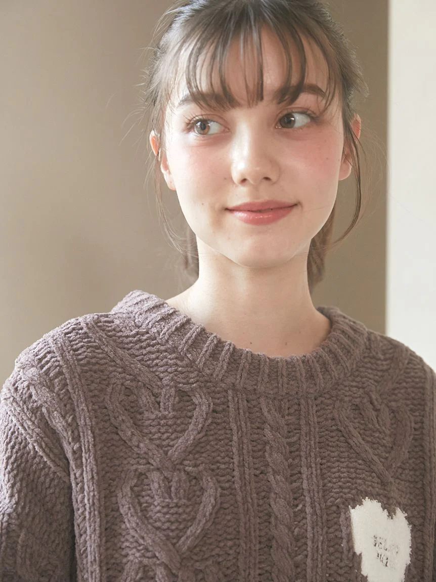 Heart Aran Knit Dress