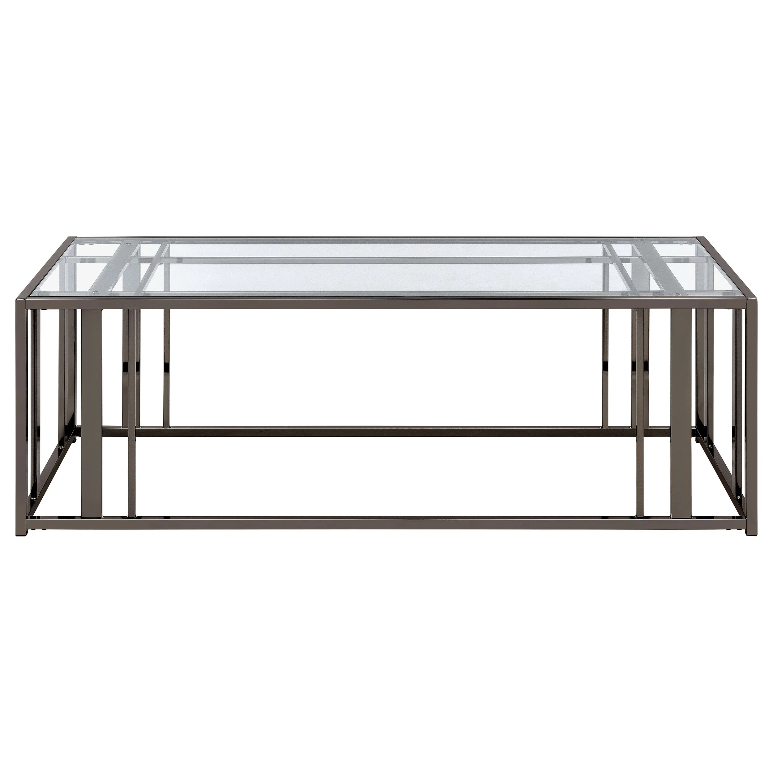 Adri Rectangular Glass Top Coffee Table