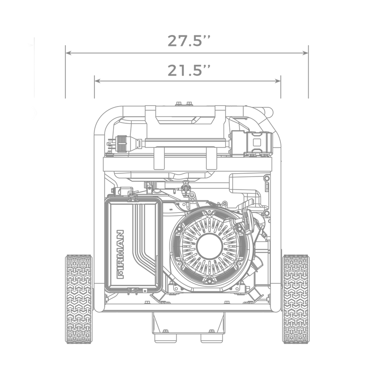 Gas Portable Generator 10000W Remote Start 120/240V