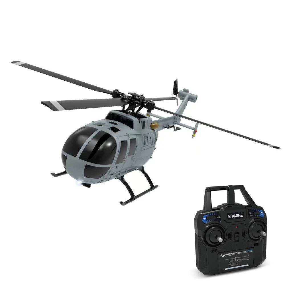 Eachine E120 RC Helicopter - 2.4G 4CH 6-Axis Gyro Optical Flow Localization Flybarless Scale Helicopter