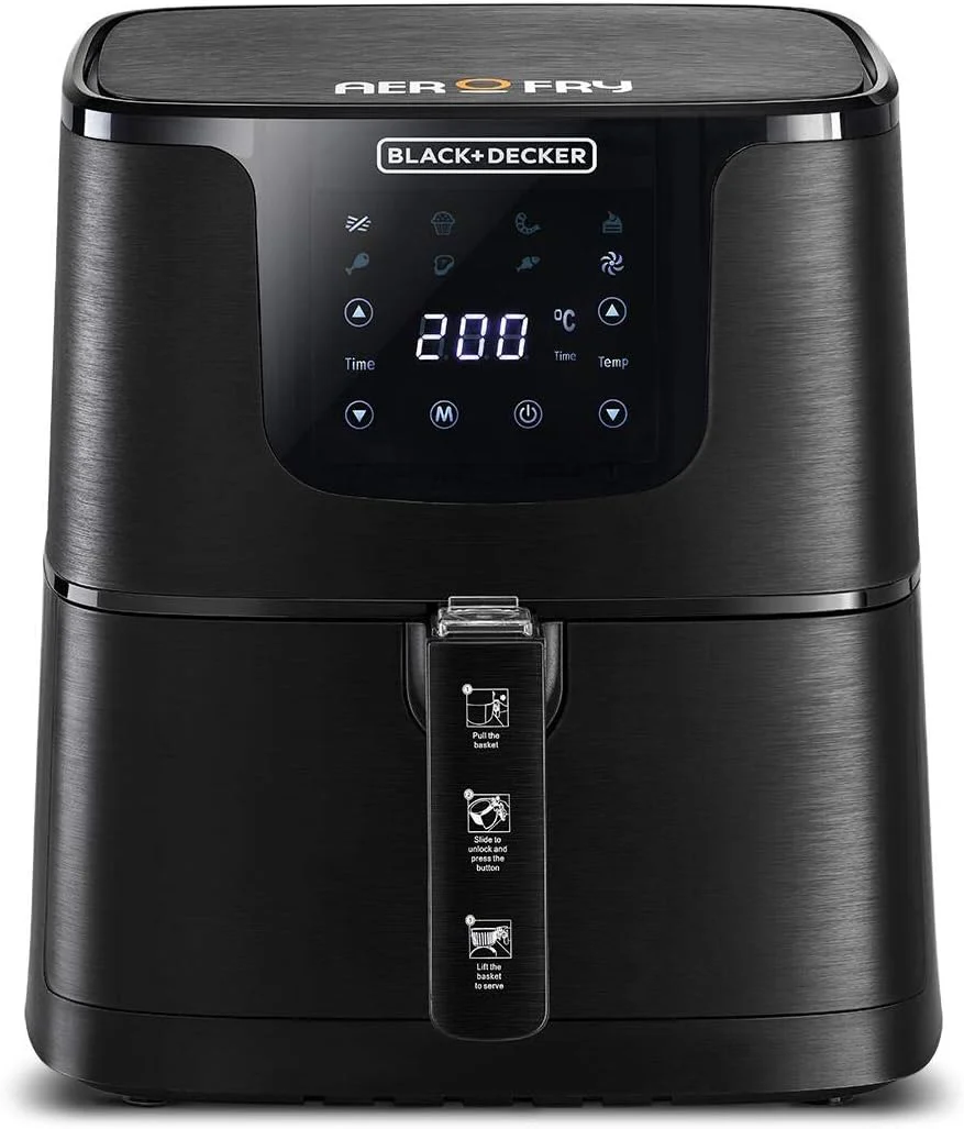Black & Decker 220 volt 7.5 Liter air fryer oven  AF700-B5 Digital Air Fryer 220v 240 volt 50 hz
