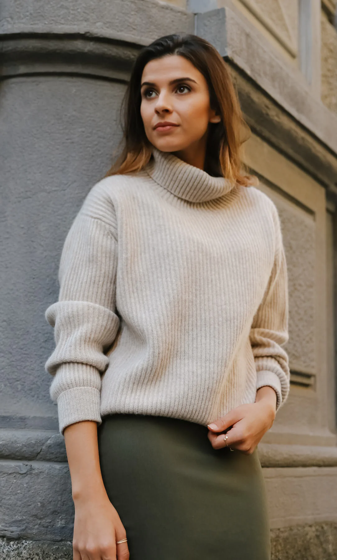 Tessa Cashmere Turtleneck Sweater