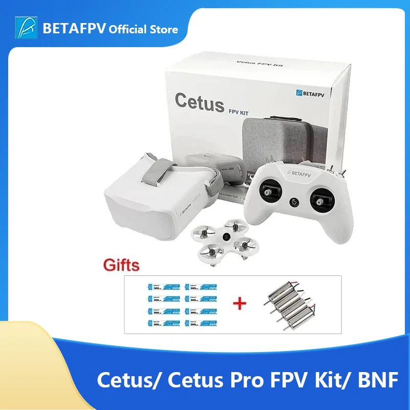 BETAFPV Cetus Pro /Cetus FPV Kit - Indoor Racing RC Drone RTF/BNF VTX Frsky D8 vtx LiteRadio 2 SE Transmitter 14DBI VR02 Goggles