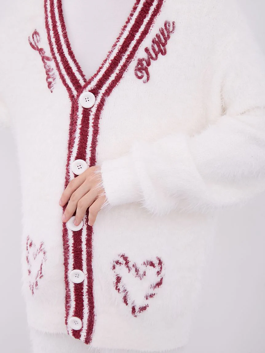 Mens Feather Button Up Cardigan