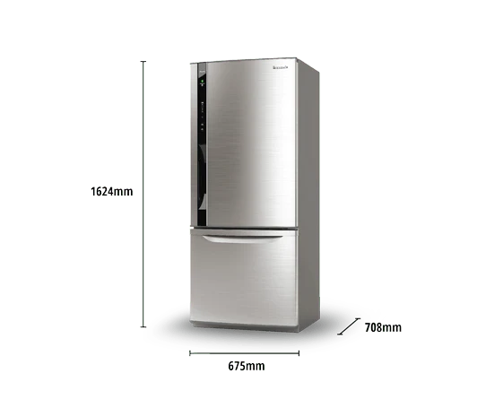 Panasonic NR-BY602XS 220 Volt Refrigerator with Bottom Mount Freezer