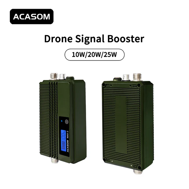 ACASOM MAX-2 1.4GHz Drone Signal Booster - 10W 20W 25W Signal Amplifier FPV Image Transmission Range Extender