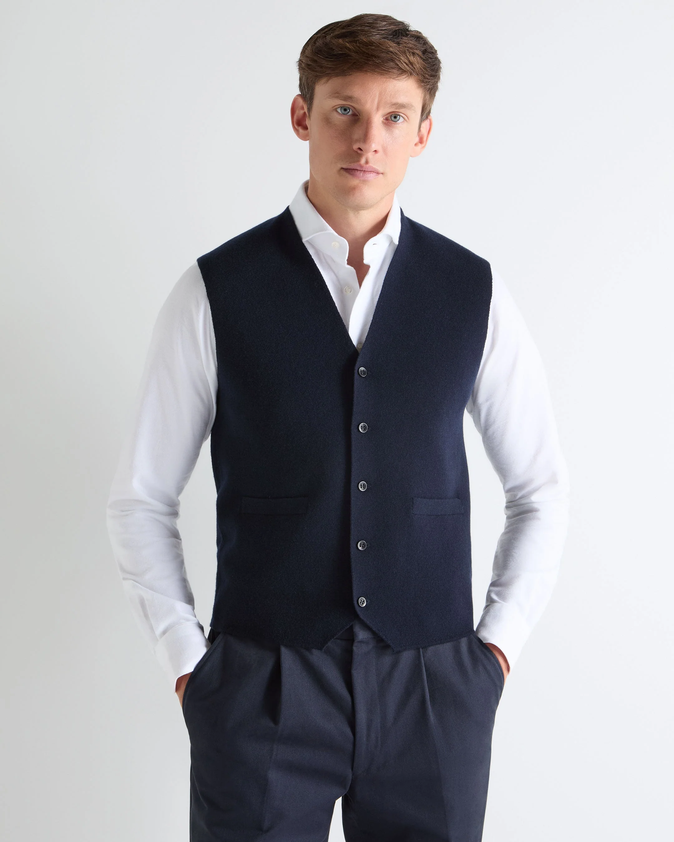 TUCCI WAISTCOAT Navy Blue
