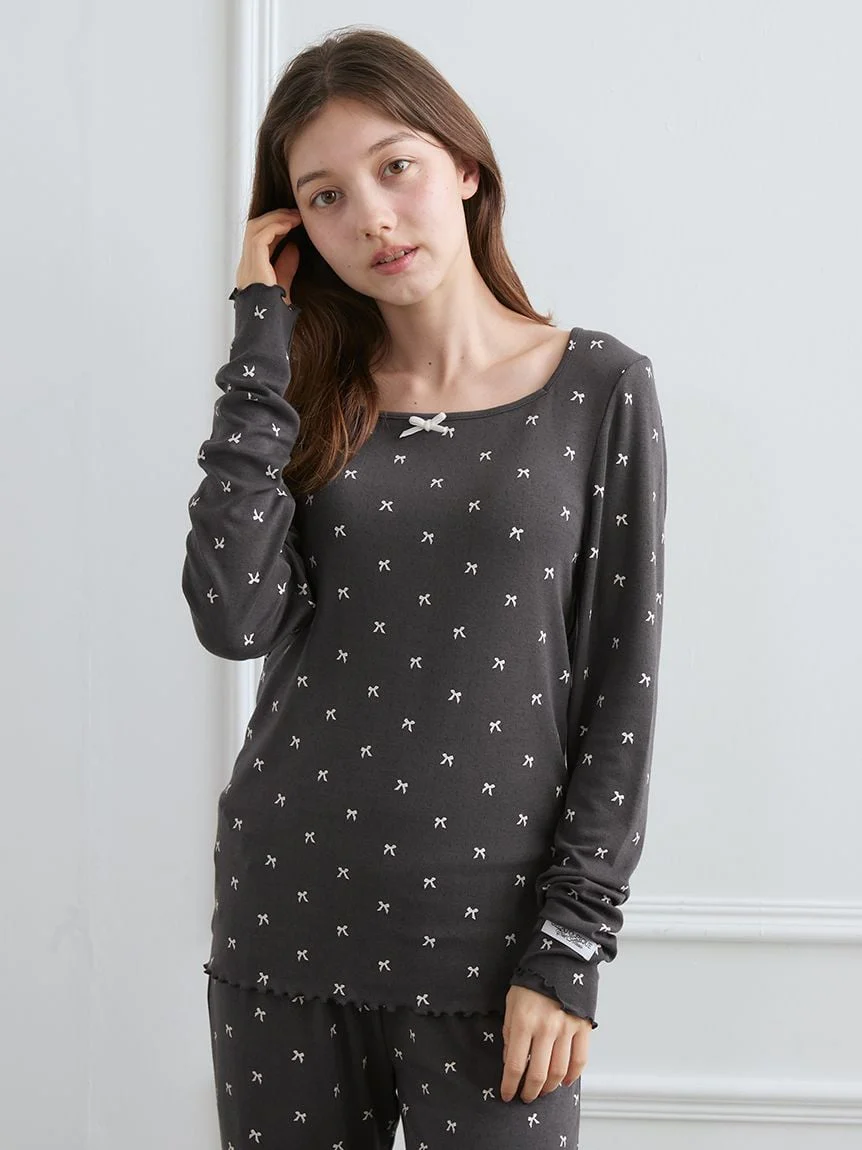 Soft Ribbed Ribbon Pullover