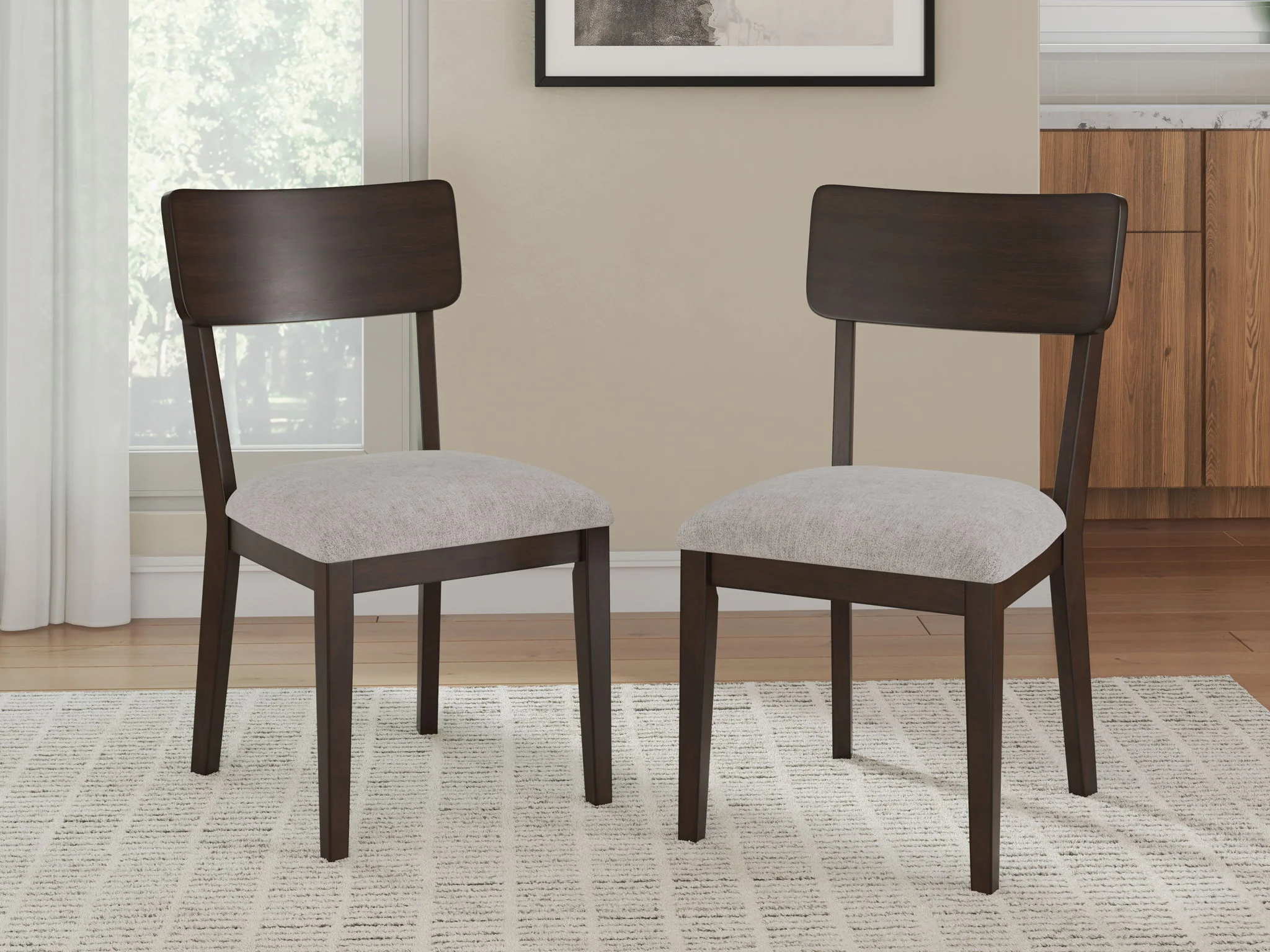 Mallenette - Dining Upholstered Side Chair (Set of 2) - Merlot