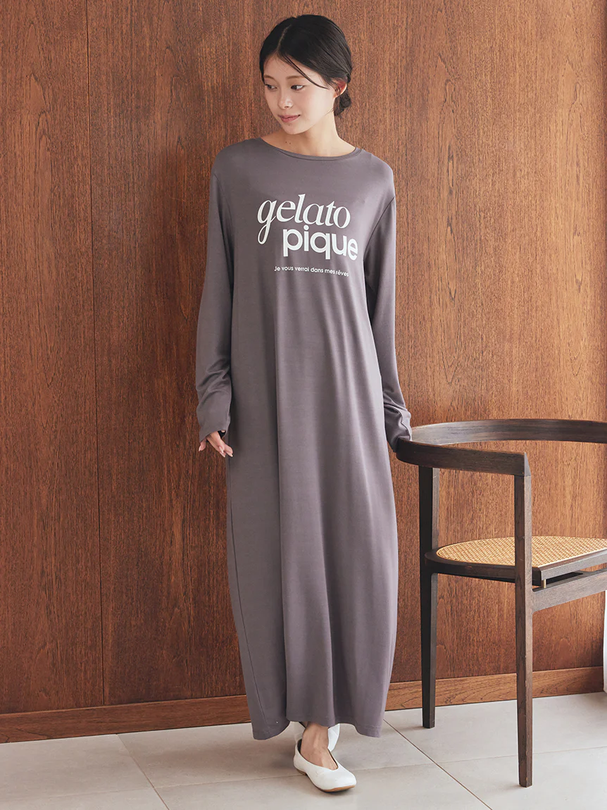 Rayon Simple Logo Dress