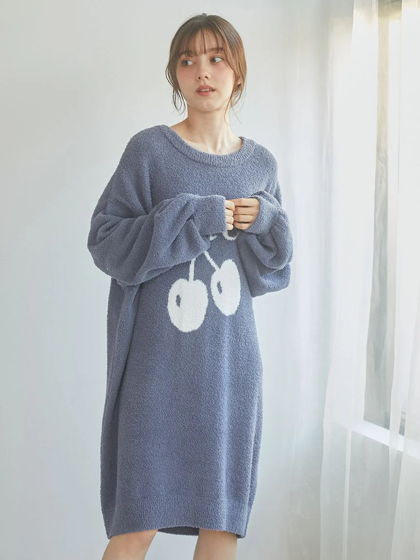 Baby Moco Cherry Jacquard Sweater Dress