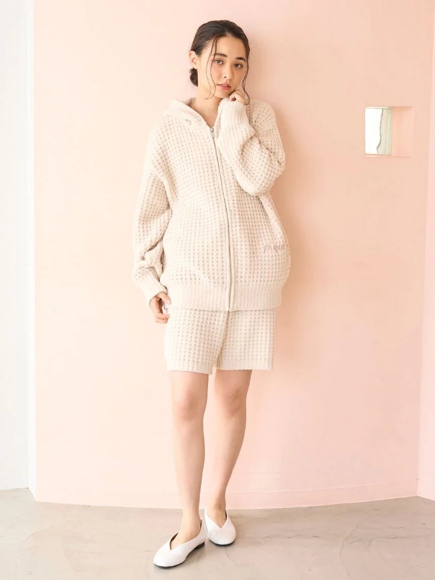 Unisex Waffle Knit Hoodie