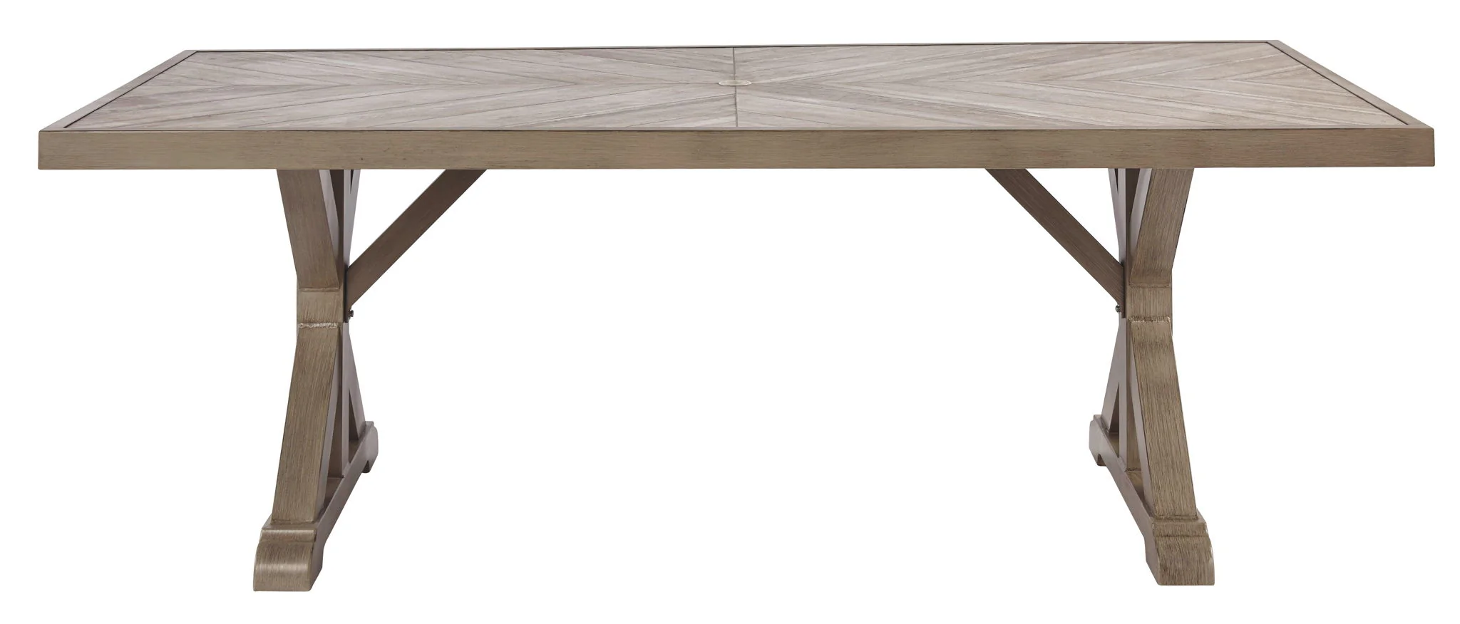 Beachcroft - Rect Dining Table W/Umb Opt