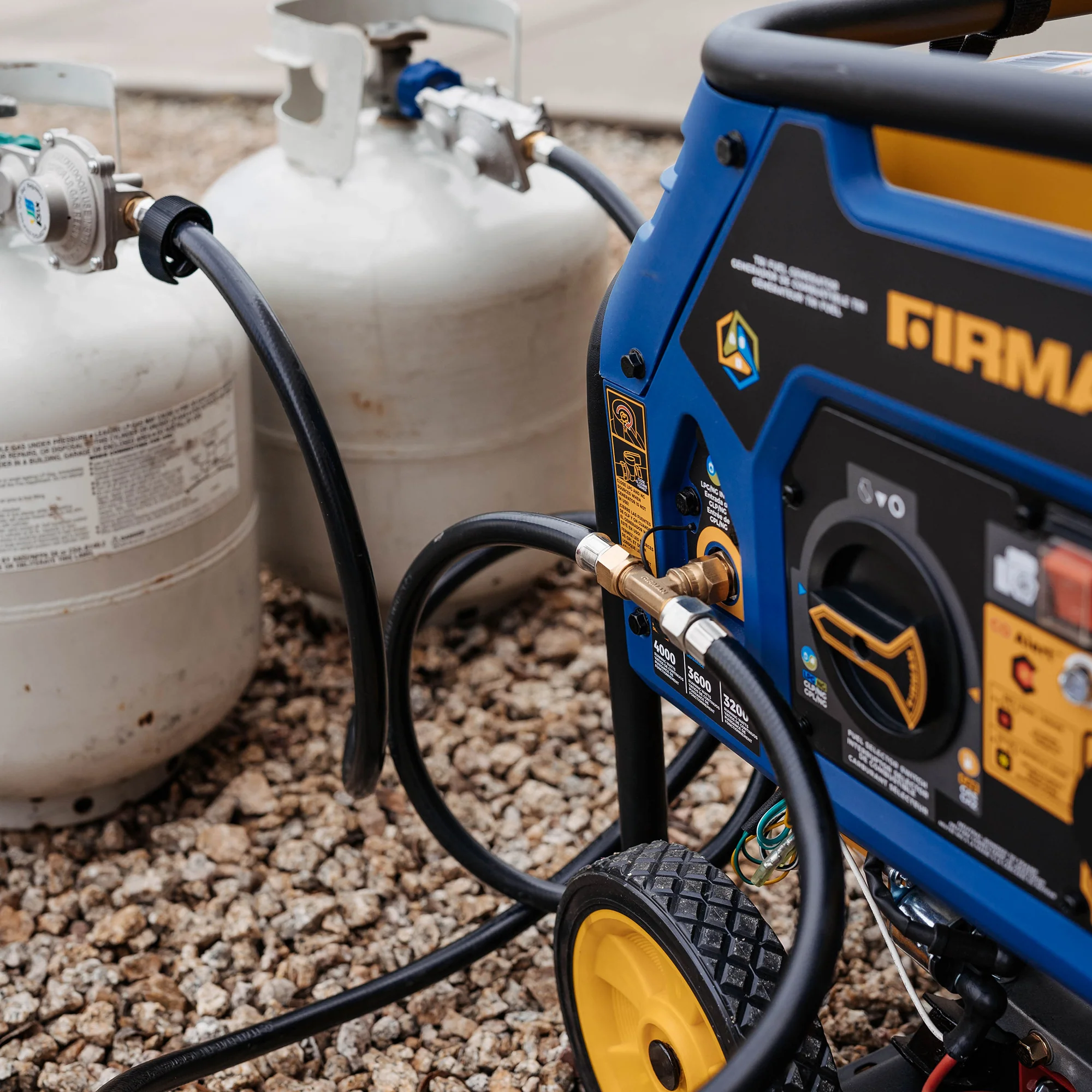 LPG Tank Hose with 3-way fitting