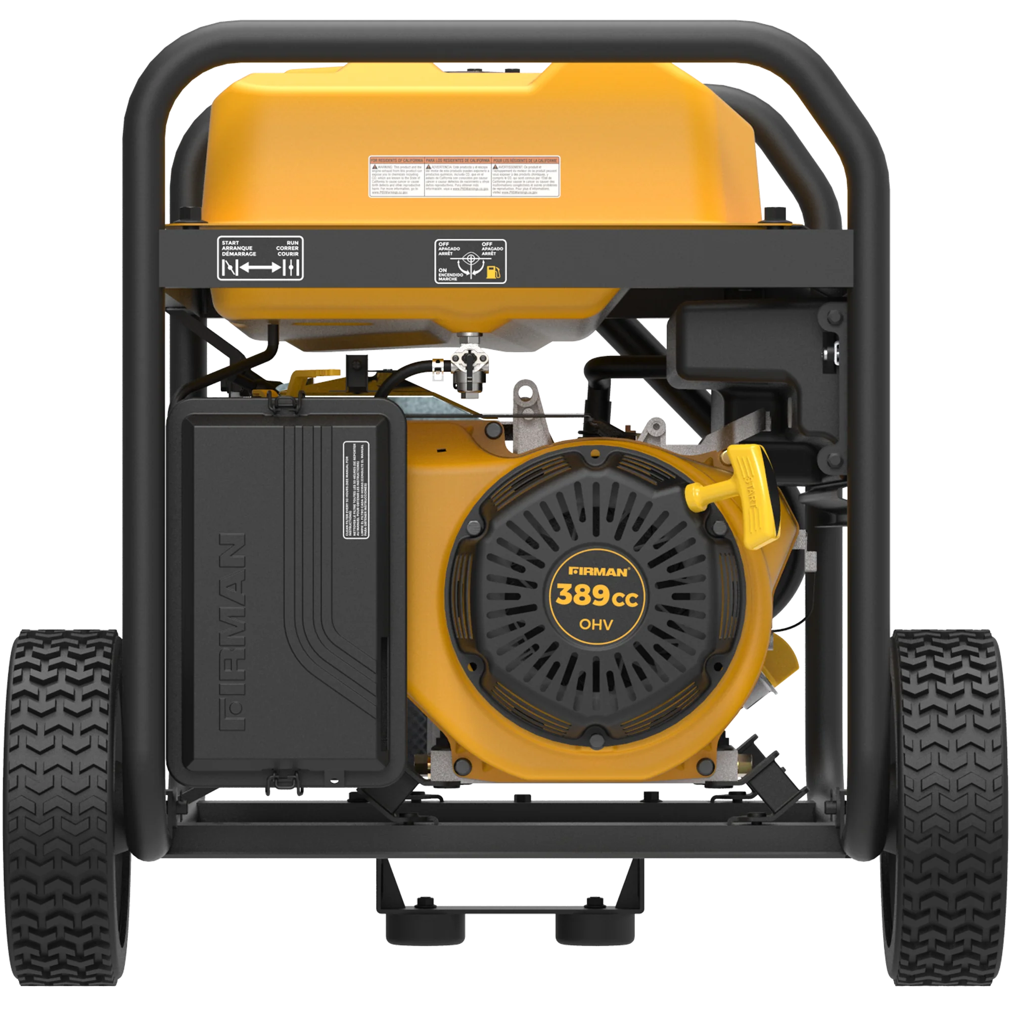 Gas Portable Generator 8375W Recoil Start 120/240V With CO Alert