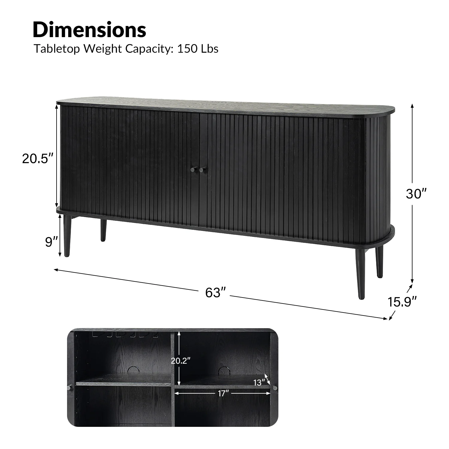 Armin Sideboard in Black