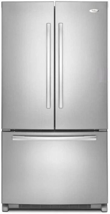 220 Volt Whirlpool G20EFSB23 20 cu.ft. Counter-Depth French Door SS 220 Volt Refrigerator 230-240 V