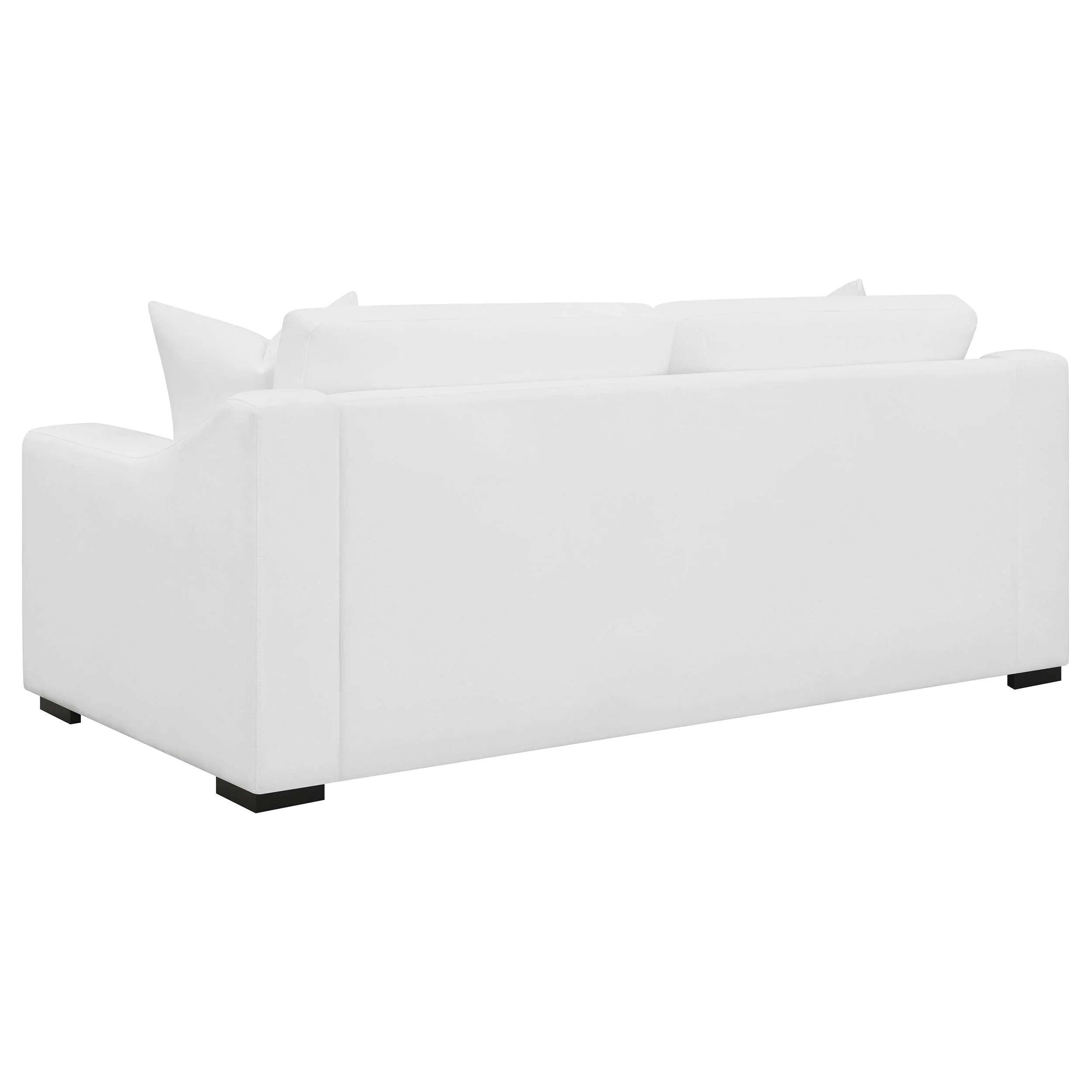 Ashlyn Upholstered Sloped Arm Sofa White
