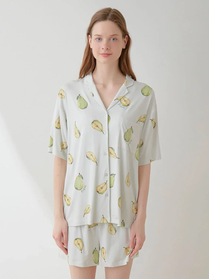 Fruit Pattern Pajama Sleep Shirt