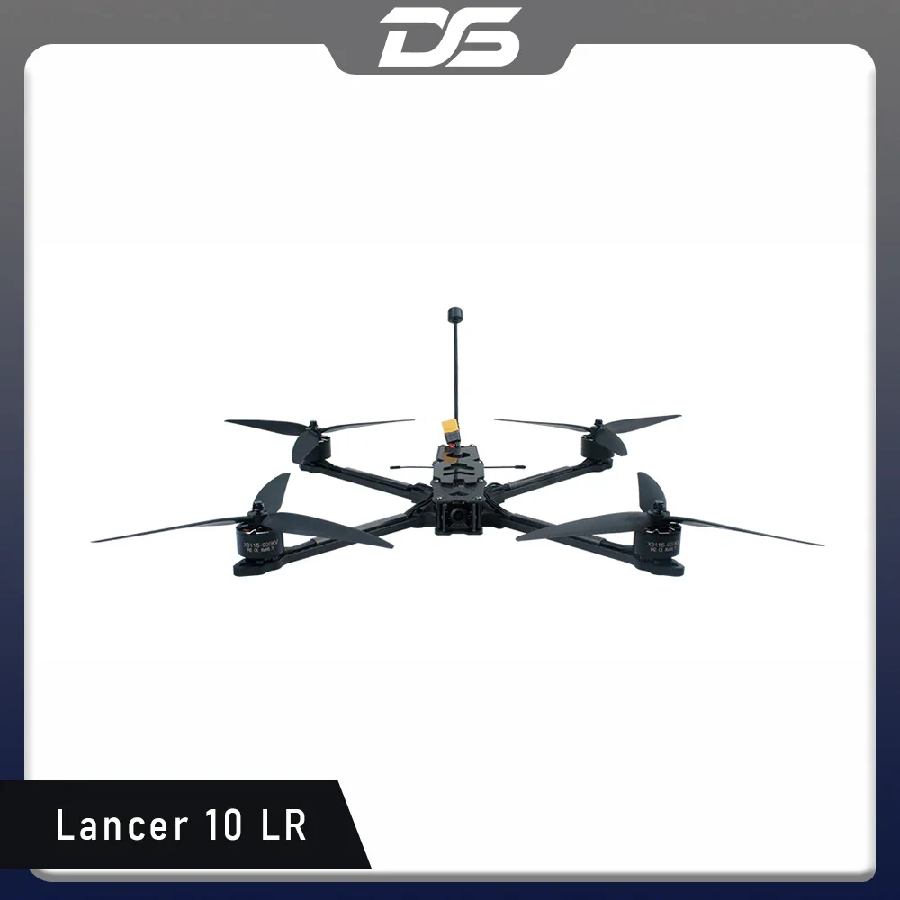 DS Lancer 10 MK1 10Inch FPV Drone - 5.8G 2.5W 10KM Long Range 3.5KG Heavy Payload Cinelifter Freestyle Quadcopter