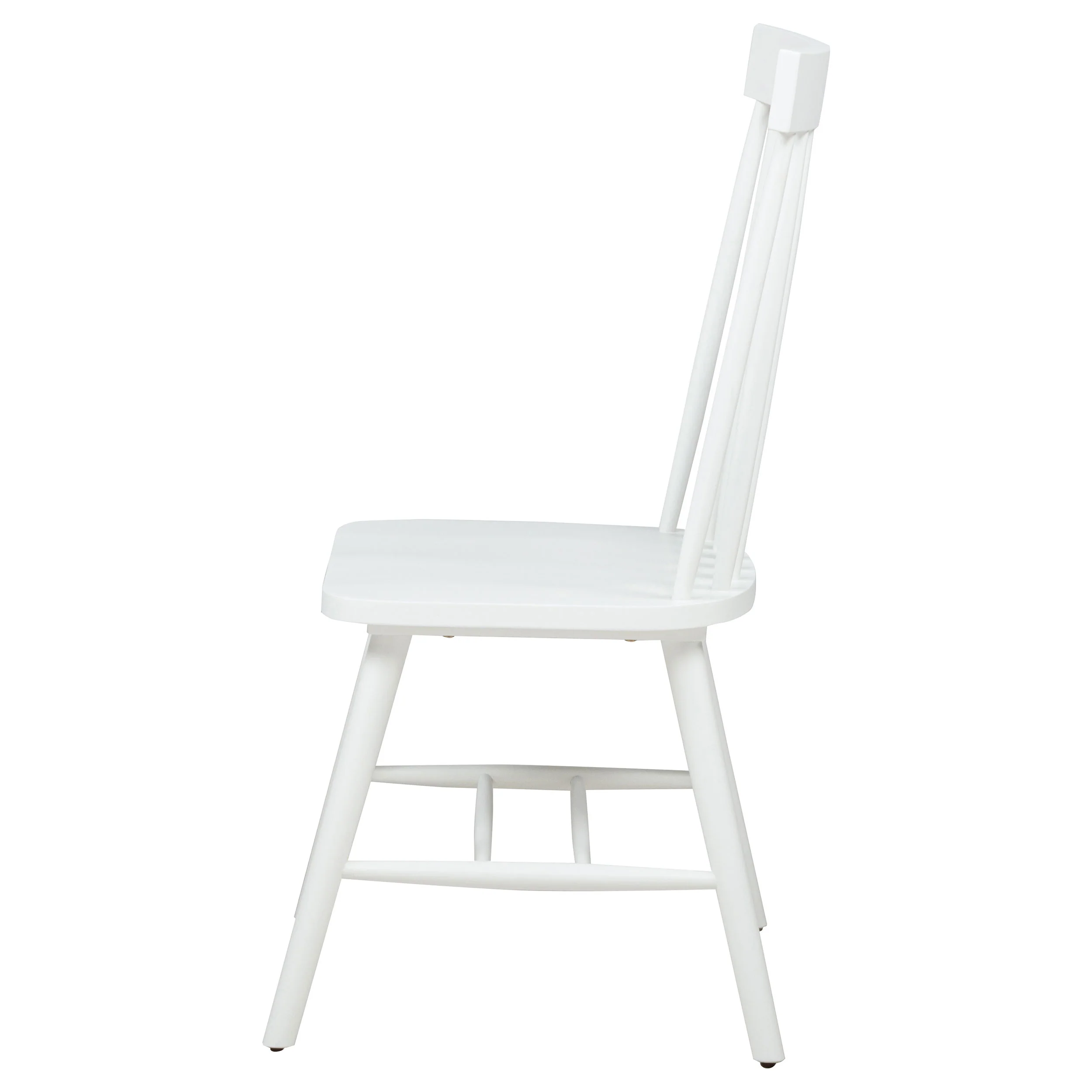 Andrews Windsor Spindle  Dining Side Chair White (Set of 2)