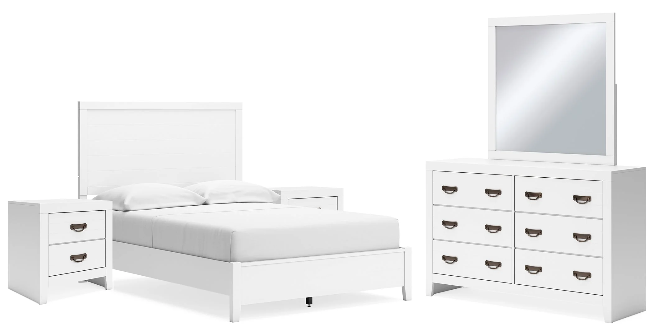 Binterglen White Panel Bedroom Set