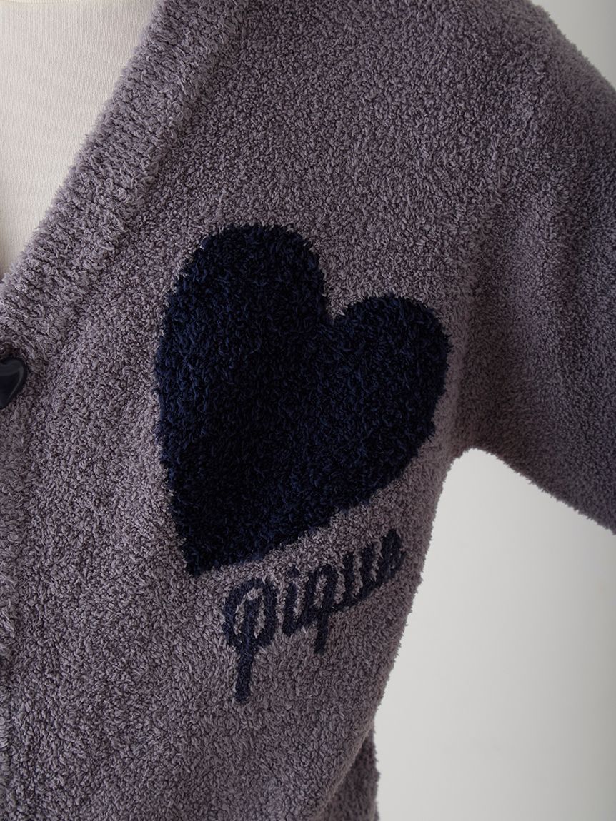 UNISEX Heart Jacquard Cardigan