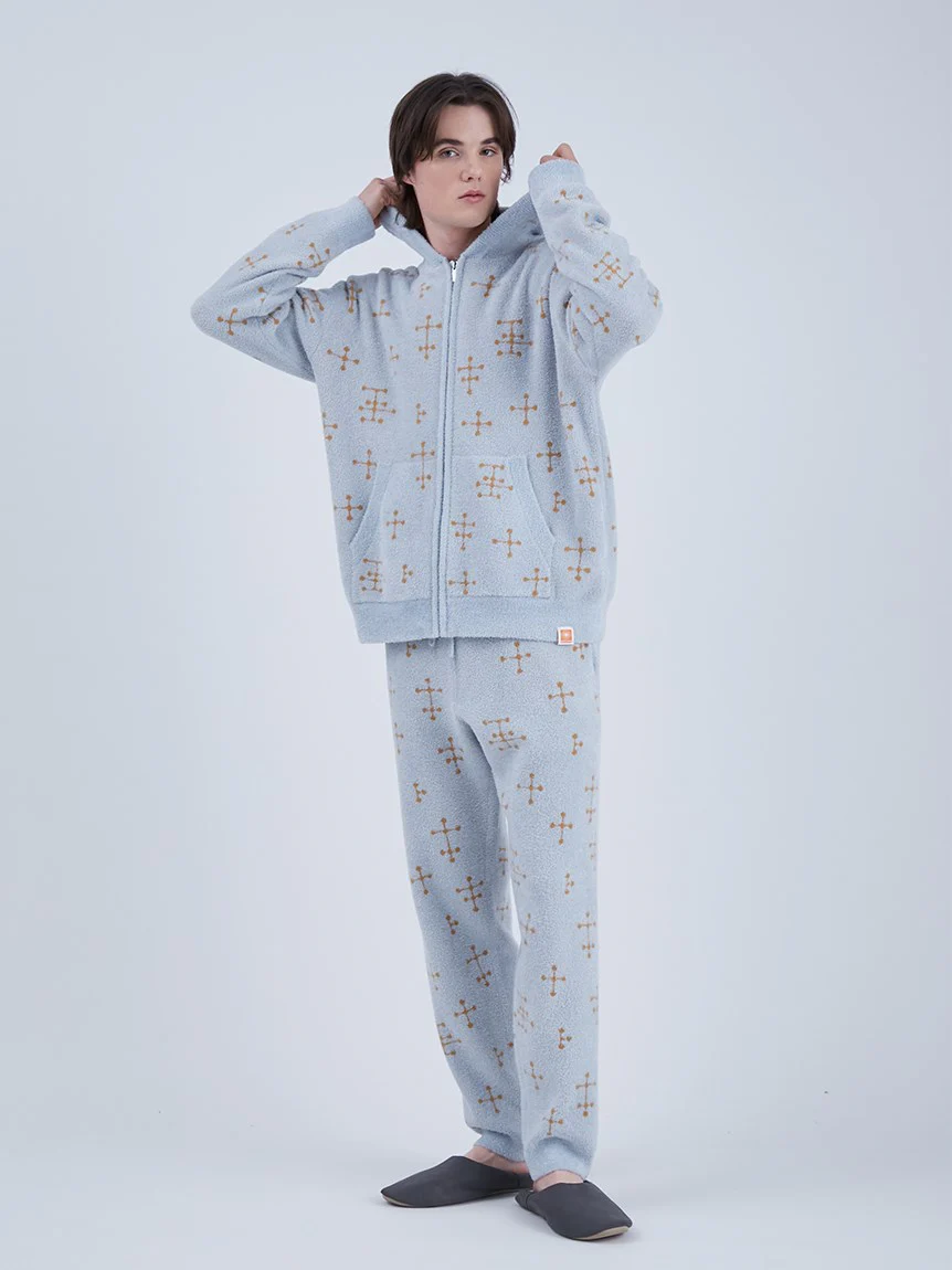 EAMES MENS Smoothie Jacquard Fluffy Long Pants