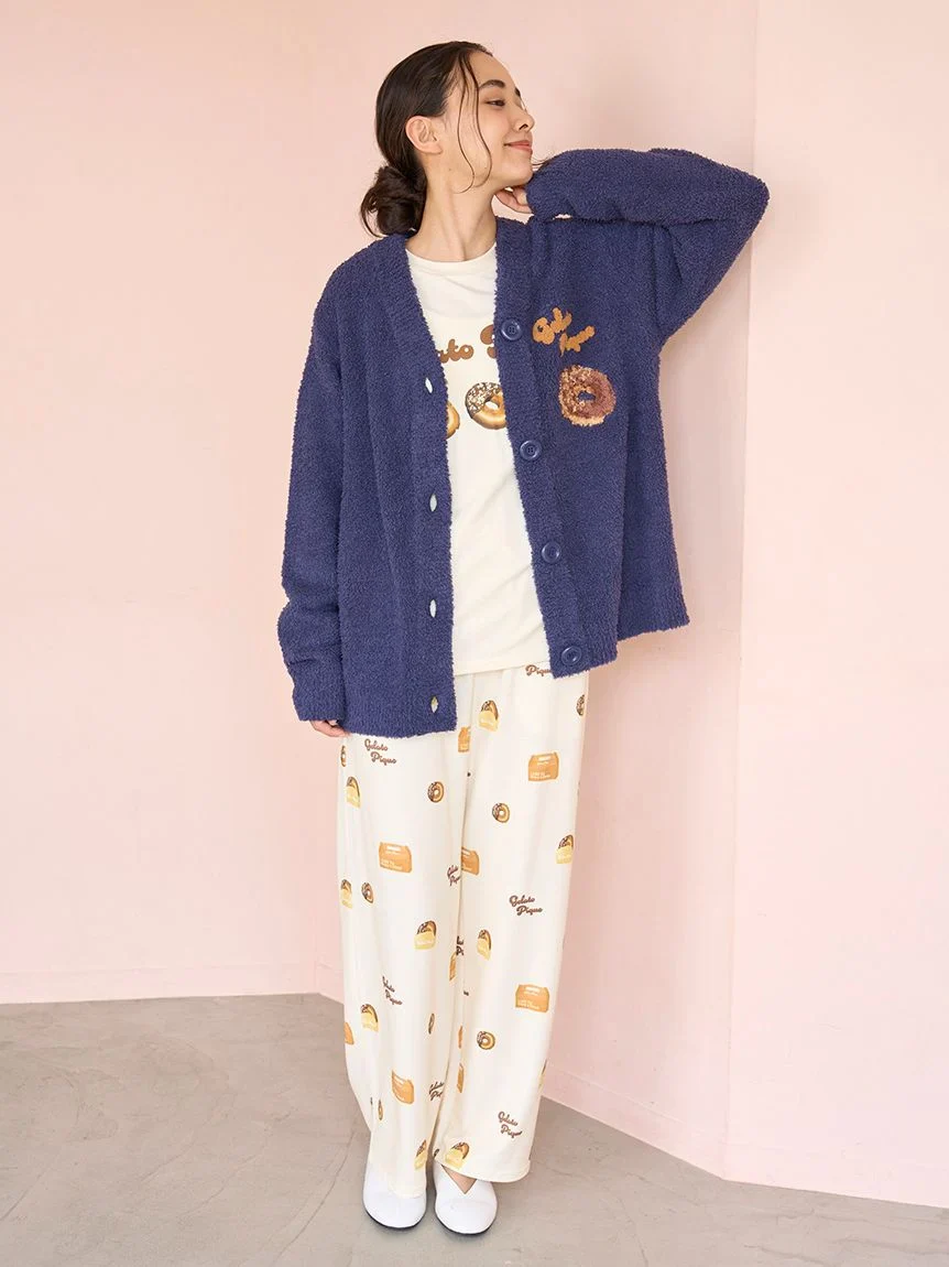 Donut Print Long Pants