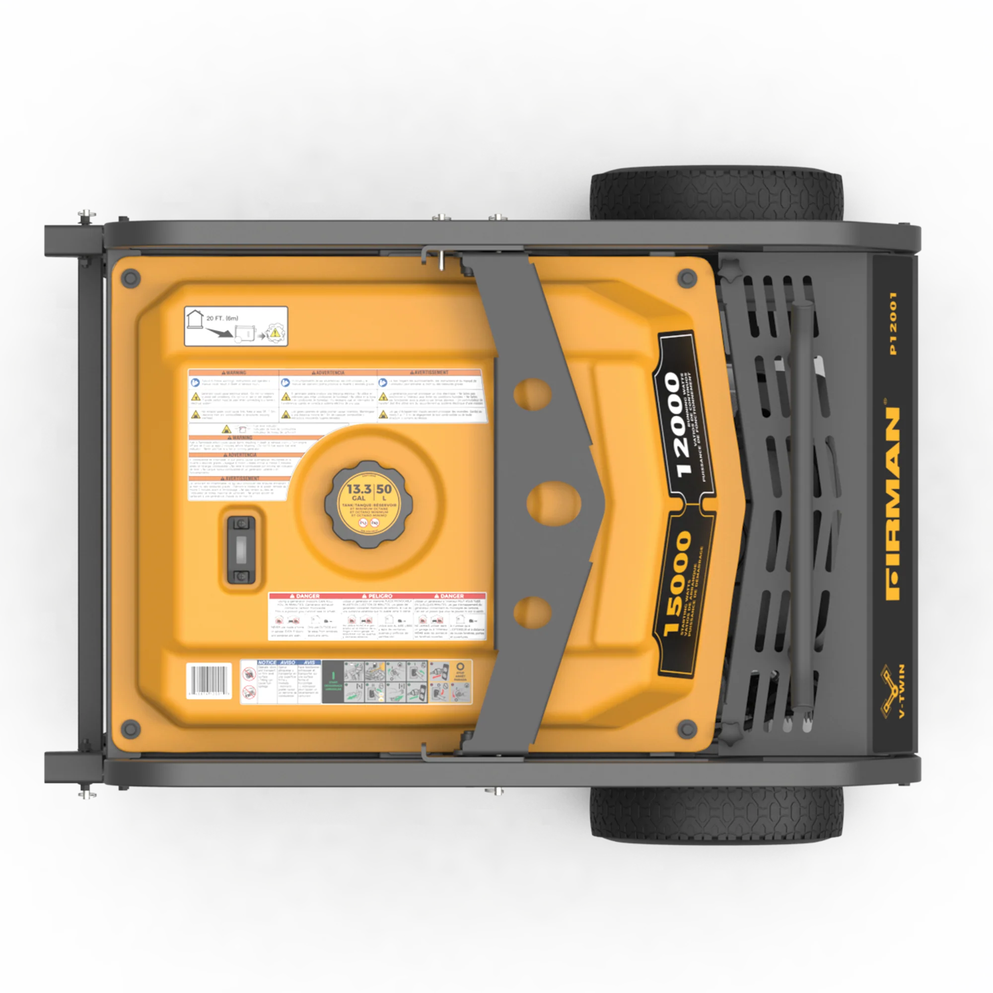 Gas Portable Generator 15000W Electric Start 120/240V