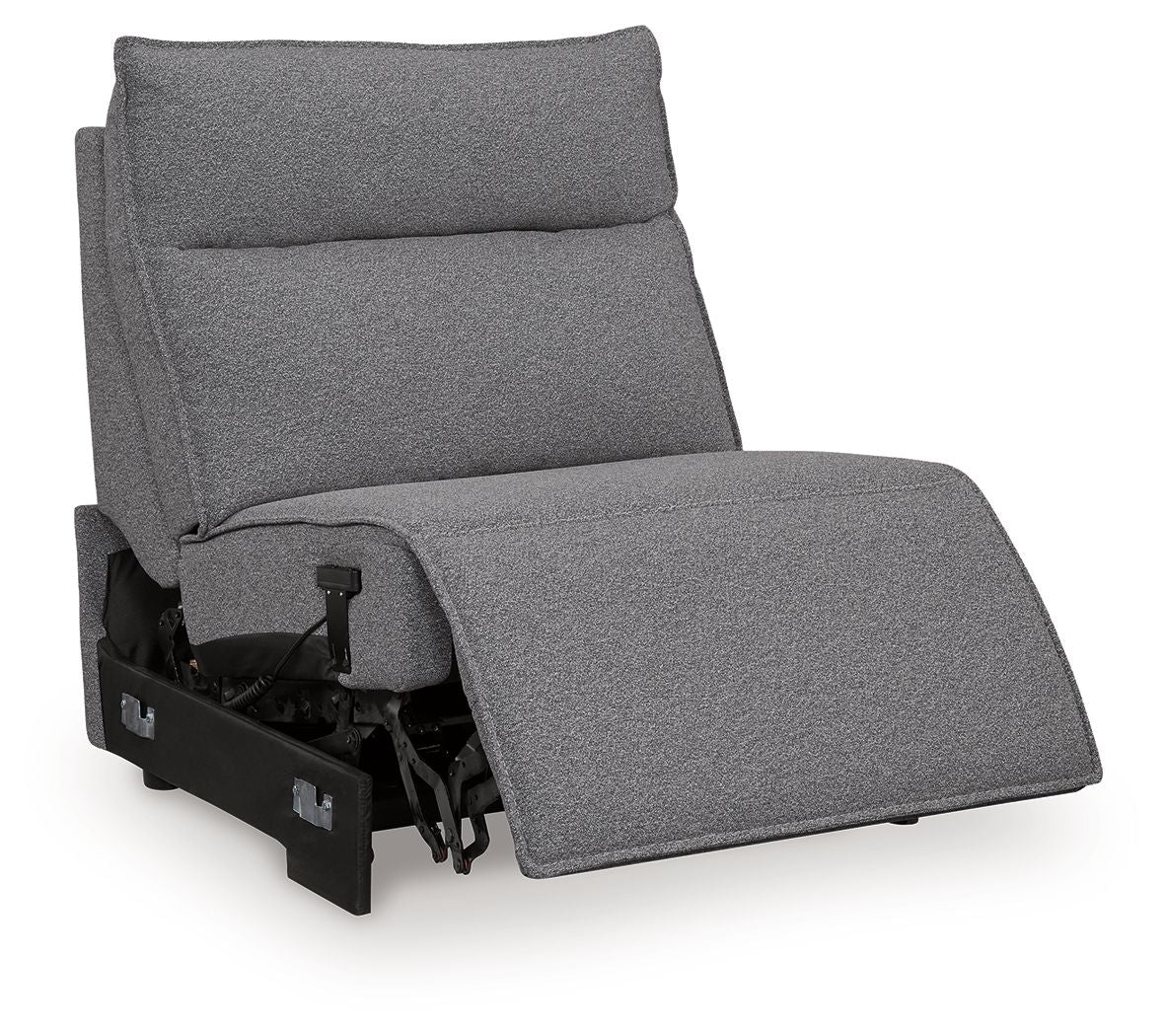 ModMax II - Power Armless Recliner With Adjustable Headrest - Salt And Pepper