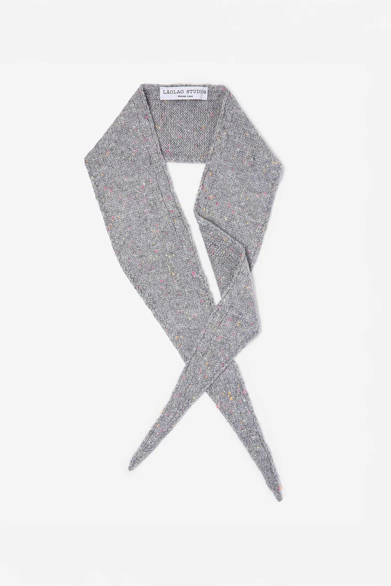 The Mini Scarf - Grey Confetti
