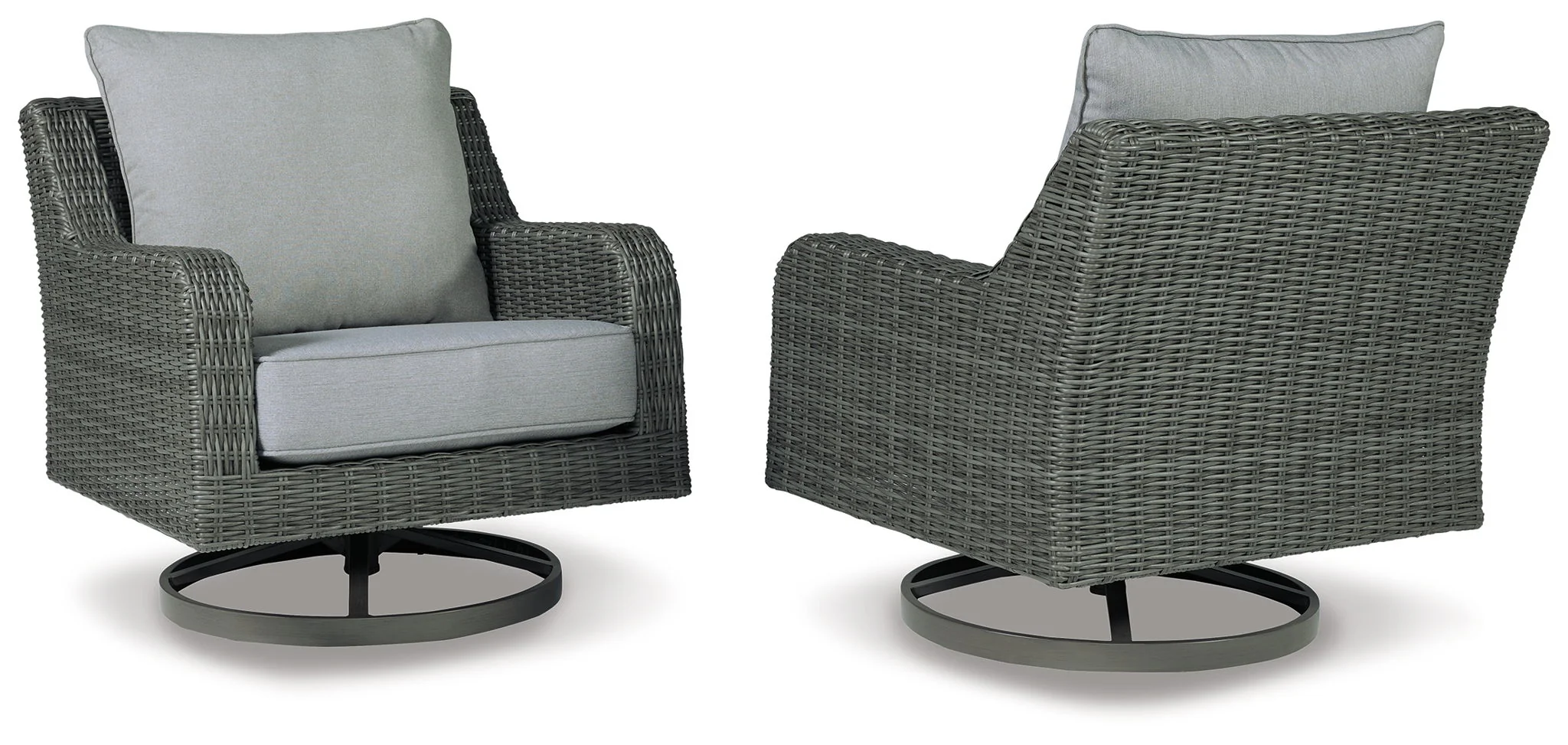 Elite Park - Swivel Lounge w/ Cushion - Gray