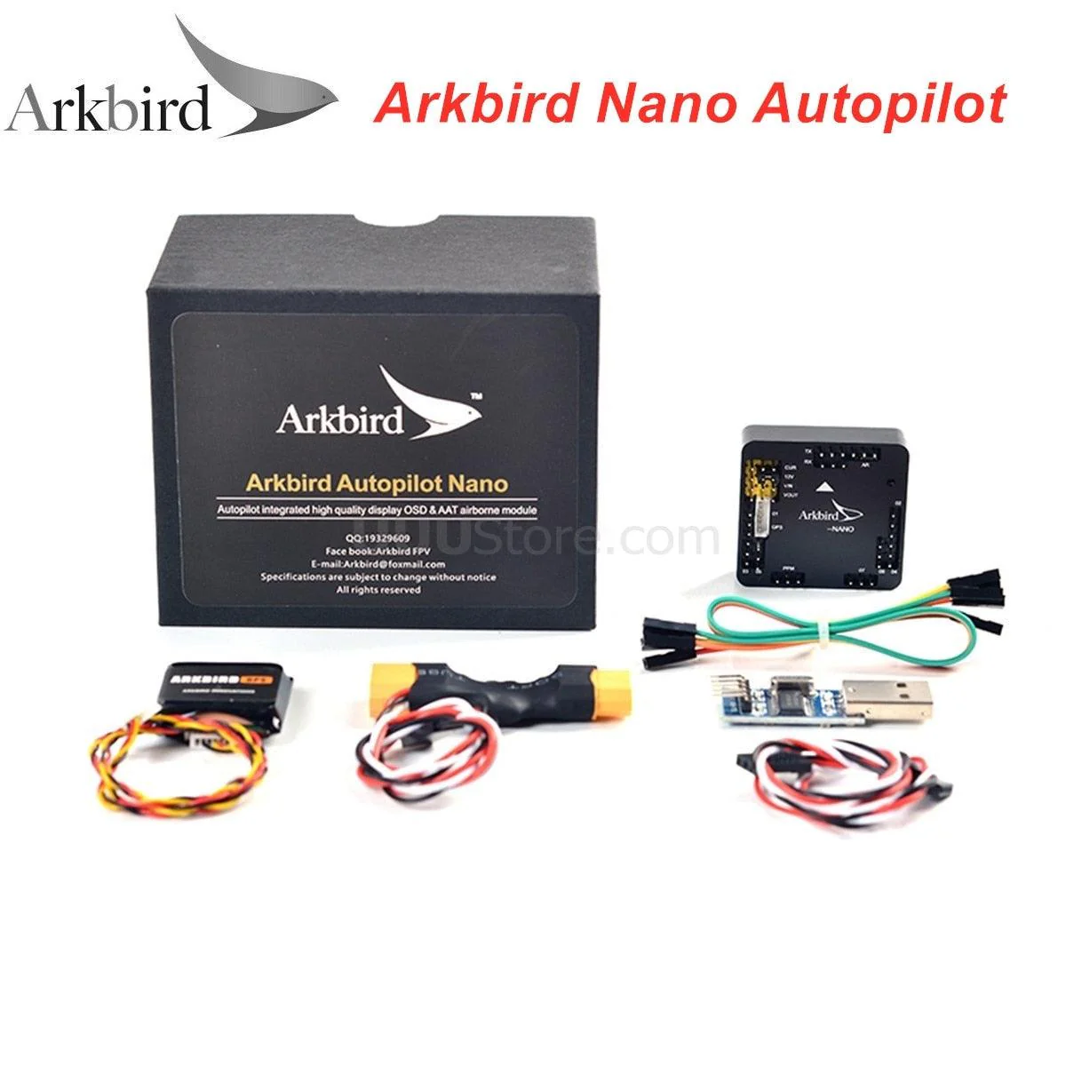 Arkbird Nano Autopilot Flight Control - Extreme Small Volume 15.2g OSD ATT for RC Racing Drones Mini FPV Aircrafts