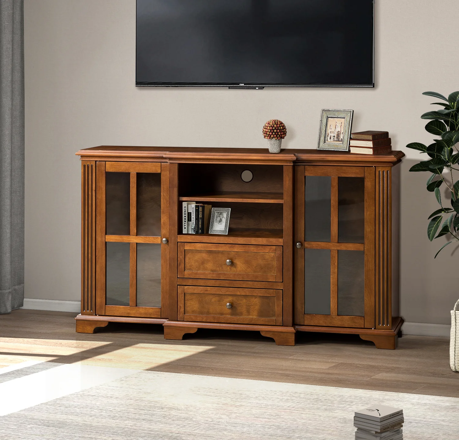 Bjarn TV Stand in Acorn