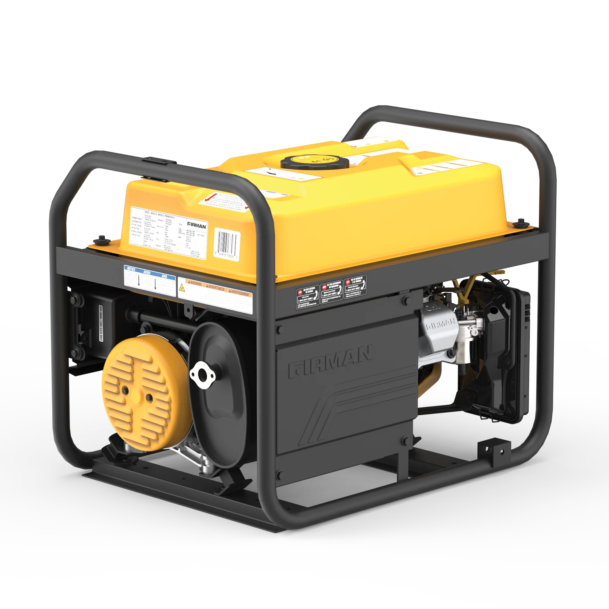 Gas Portable Generator 4550W Recoil Start 120/240V