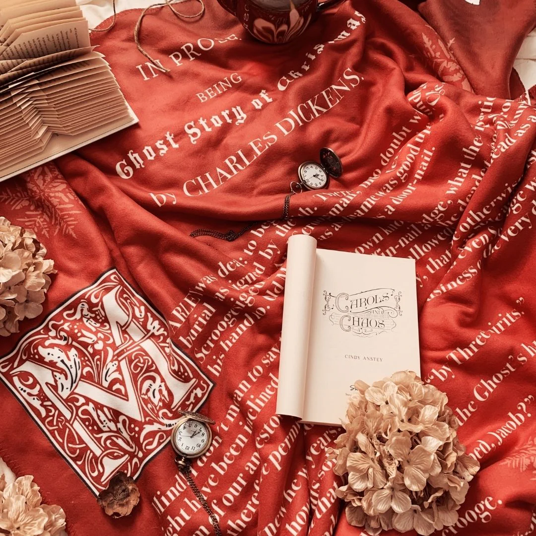 A Christmas Carol Sherpa Fleece Book Blanket