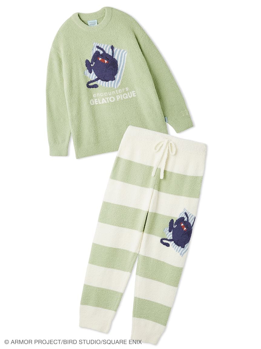 [Dragon Quest] Men’s Baby Moco Pullover & Striped Long Pants Set