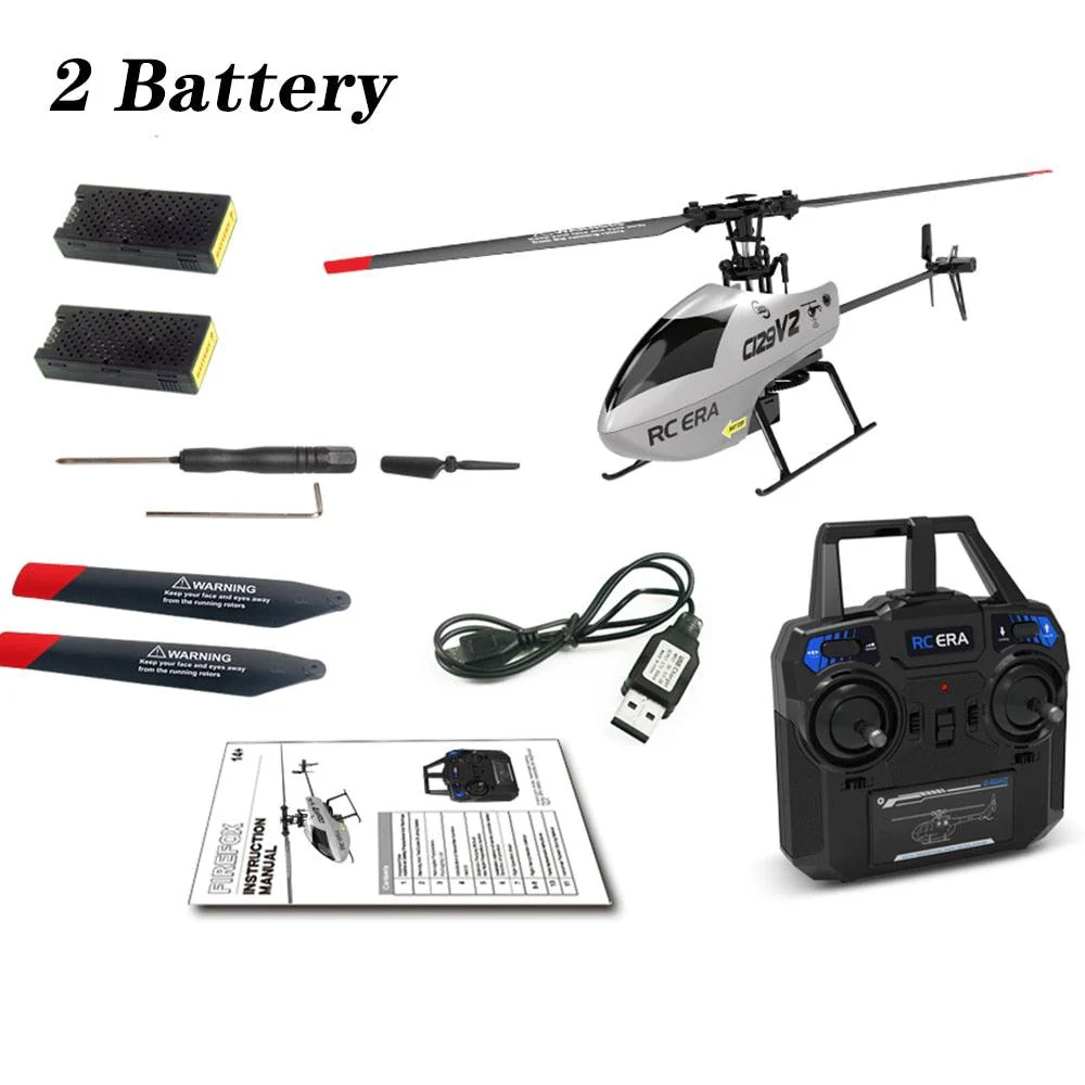 C129 V2 RC Helicopter - 6 Channel Remote Controller Helicopter Charging Toy Drone Model UAV Outdoor Aircraft RC Toy